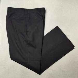 Pendleton Pants Men 38x32 Gray Wool Tweed Classic Straight Belted USA Dress Suit